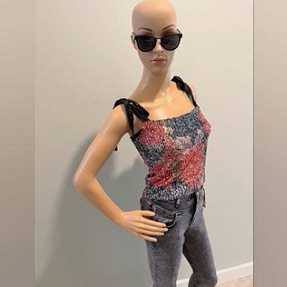 Intimately by Free People Sequins Tube Top Size M NWT